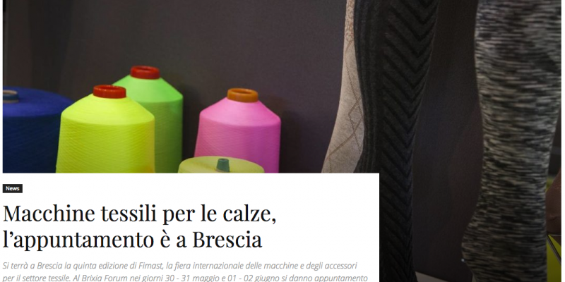 Macchine tessili per le calze, l’appuntamento è a Brescia – da Technofashion.it